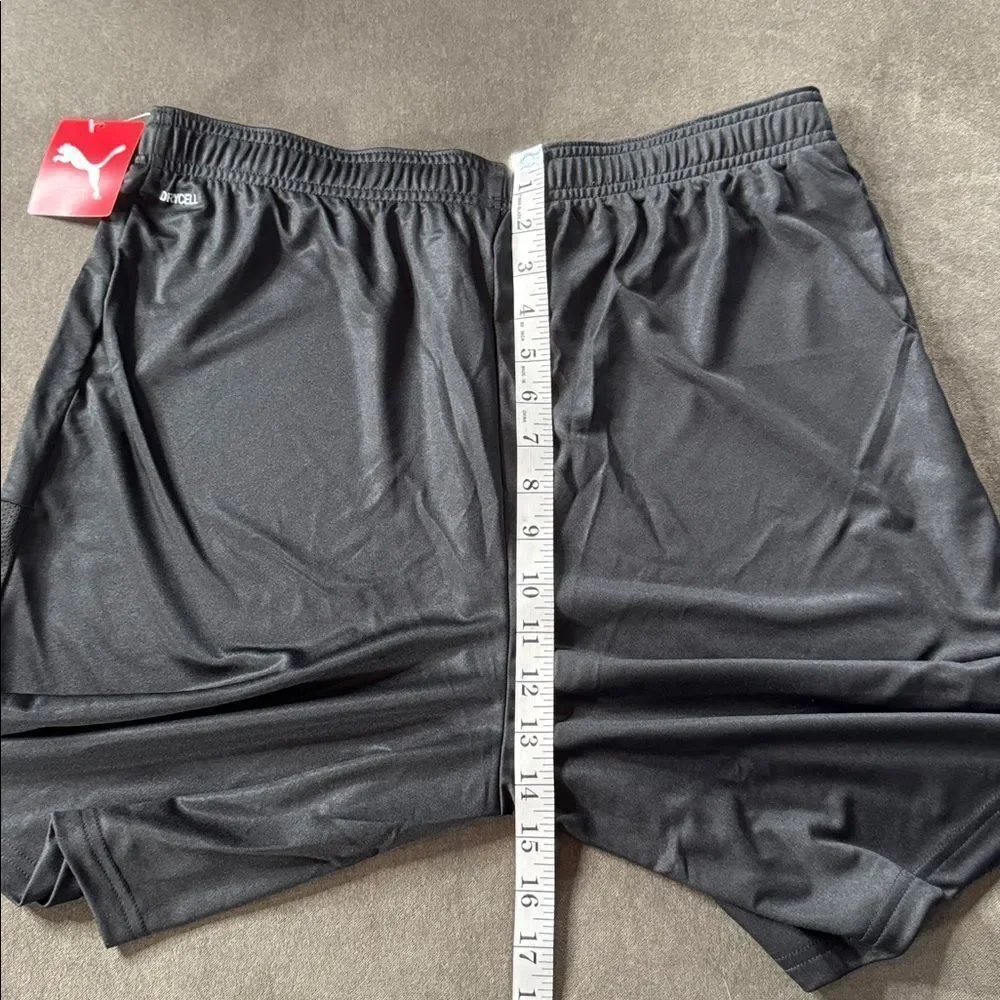 Men’s Puma Black Knit Athletic Sport Shorts Size L NWT